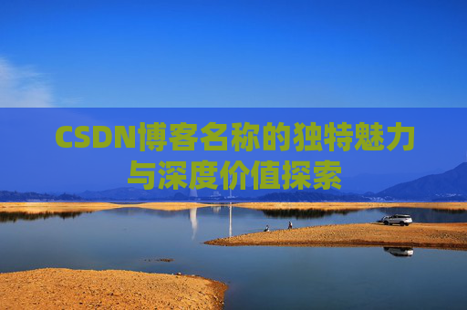CSDN博客名称的独特魅力与深度价值探索